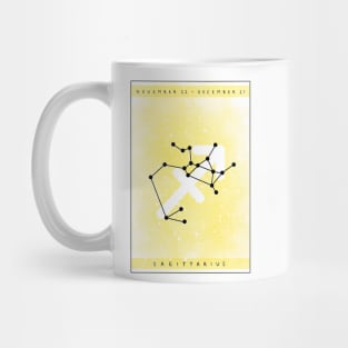 Sagittarius star sign design Mug